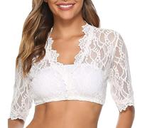 FFWTPY Chemisiers et Blouses Femme Col en V Sexy Traditionnel Oktoberfest Blanc Blouse Shirt Dirndl Chemisier Chic et Élégant Short Sleeve Blouse pour Fête de La Carnaval (Blanc/XL)