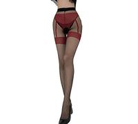 FFWTPY Collant Femme Porte Jaretelles Sexy Bas Autofixants Transparents Effet Jarretière Élégant Résistant Confortable Doux tendance Mode Soirée