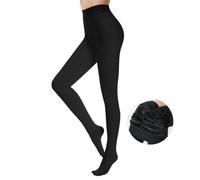 FFWTPY Collants Femme Collant Chaud Opaque Legging Polaire de Contention Épais Noirs Nu Thermique Pantalon en Molleton Amincissant Taille Haute Hiver
