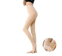 FFWTPY Collants Femme Collant Chaud Opaque Legging Polaire de Contention Épais Noirs Nu Thermique Pantalon en Molleton Amincissant Taille Haute Hiver