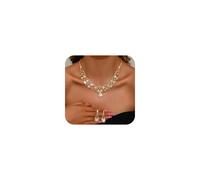 FFWTPY Collier Boucles D'oreilles Cristal Brillant Parure Bijoux Strass Élégante Ensemble Luxueux Accessoires Femme
