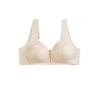 FFWTPY Femme Soutien-Gorge avec Dentelle sans Armature Soutiens-Gorge Bandeau Push Up Rembourré Brassière Fermeture Devant Grande Taille en Dentelles Comfort sous Vetements Feminins