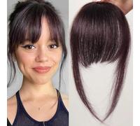 FFWTPY Frange Cheveux Naturels Clip Extension Postiche Capillaire Femme Accessoire Coiffure Transformation Instantanée