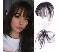 FFWTPY Frange Clip Cheveux Naturels Postiche Volumateur Topper Capillaire Extension Couverture Racines Clairsemées Coiffure