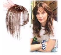 FFWTPY Frange Clip Cheveux Naturels Postiche Volumateur Topper Capillaire Extension Couverture Racines Clairsemées Coiffure