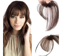 FFWTPY Frange Clip Cheveux Naturels Postiche Volumateur Topper Capillaire Extension Couverture Racines Clairsemées Coiffure