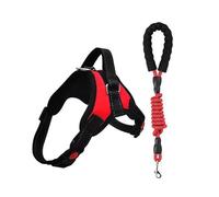 FFWTPY Harnais Réglable Respirant Laisse Tressée Ensemble Promenade Quotidienne Entraînement Chien Taille L