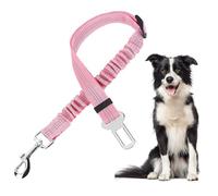 FFWTPY Laisse Élastique Réglable Ceinture Sécurité Voiture Chien Harnais Ajustable Protection Automobile Animaux Compagnie Nylon Résistant Boucle Robuste