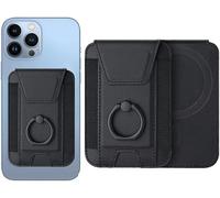 FFWTPY Porte Cartes Adhésif Magnétique pour Téléphone Portable Support De Bague Intégré Compatible avec Iphone Et Android Accessoire Élégant Et Pratique pour Smartphone Lot De 2