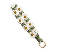 FFWTPY Porte-clés Tresse Marguerite Couleur Macaron Porte-clés Voiture Lanyard Original Design Minimaliste Cordon Universel pour Keychain Cadeaux Accessoires (Marguerite classique)