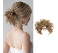 FFWTPY Postiche Cheveux Naturel Synthétique Postiche Chignon Volumateur Messy Bun Cheveux Synthétiques Extension Capillaire Élastique Coiffure Rapide Naturel