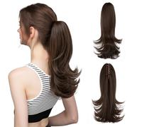 FFWTPY Postiche Cheveux Naturel Synthétique Postiche Chignon Volumateur Messy Bun Cheveux Synthétiques Extension Capillaire Élastique Coiffure Rapide Naturel