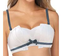 FFWTPY Soutien Gorge Dos Nu pour Femme Invisible Push Up Classique Couverture Complète Brassière en Dentelle Confortable Bralette avec Rembourré Bra Minimiseur