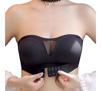 FFWTPY Soutien Gorge sans Bretelles Invisible Bandeau Forme Coeur avec Armature Adhésif Confortable Maintien Parfait Soutiens Gorges Femme pour Robes Décolletées Soirées Mariage