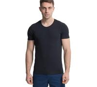 FFWTPY T-Shirt Hommes Col Rond à Manches Courtes Sweatshirt Chemise d'Entraînement Respirante à Séchage Rapide Chemise Monochrome Basique Hauts Décontractés Hommes T-Shirt