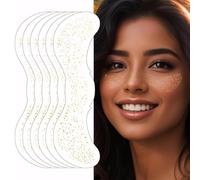 FFWTPY Tatouages Temporaires Dorés 6 Feuilles Autocollants Brillants pour Visage et Corps pour Festival et Maquillage Artistique