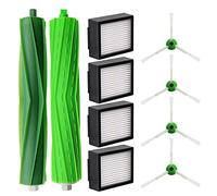 FFyan Accessoires de rechange pour iRobot Roomba i7 i7 + / i7 Plus E5 E6 E7 i3 i3+ i4 i4+ i6 i6+ i8 i8+/Plus robot aspirateur brosse principale& filtres & brosses latérales