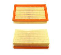 FFYan Filtres plissés plats d'aspirateur de remplacement 2 pièces, pour KARCHER NT25/1 NT35/1 NT45/1 NT55/1 NT361 ECO NT561 ECO NT611 ECO, pièces de rechange de filtre d'aspirateur humide et sec