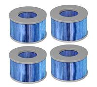 FFyan Lot de 4 filtres de Rechange pour Mspa Piscine Gonflable,ersion améliorée, Filtre pour Bain à remous, Pompe à Cartouche pour spas,pour piscines gonflables - Modèle à partir de 2020