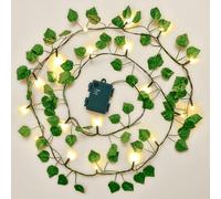 FFZZKJ Guirlande lumineuse d'intérieur - 2 m - 20 LED - Avec minuterie - Étanche - Pour chambre à coucher, balcon, mariage, fête