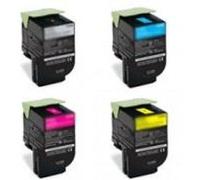 Fg Encre Cartouche De Toner Compatible Lexmark Cs310 Cs410 Cs510 702h Bk/c/m/y Lot De 4 Noir