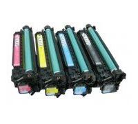 FG Encre Cartouche de Toner Compatible pour Canon CE270A + CE271A + CE272A + CE273A Lot de 4 - Noir/Cyan/Magenta/Jaune