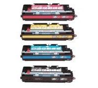 FG Encre Cartouche de Toner Compatible pour HP Q2670A + Q2671A + Q2672A + Q2673A Lot de 4 - Noir/Cyan/Magenta/Jaune