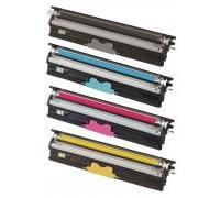FG Encre Cartouche de Toner Compatible pour Oki C110 BK/C/M/Y Lot de 4 - Noir/Cyan/Magenta/Jaune