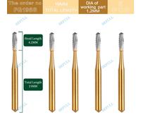 Fg Jews-Fraises En Carbure De Tungstène Zeya,Perceuse Dentaire Endo Z,Extraction De Dents,Fraises De Coupe Pour Pièce À Main À Grande Vitesse,19mm,25mm,28mm - Type Fg 1958 5pcs #A