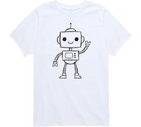 FG2677ADS Instant Message Robot Sketch Toddler and Youth Short Sleeve Graphic T-Shirt Manches Courtes(Small)
