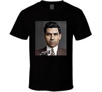 FG2677ADS Lucky Luciano Mobster Mugshot T Shirt Manches Courtes(X-Large)