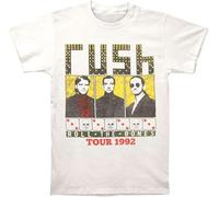 FG2677ADS Rush Men's Roll The Bones 1992 Tour Slim Fit T-Shirt White Officially Licensed Merchandise Manches Courtes(XX-Large)