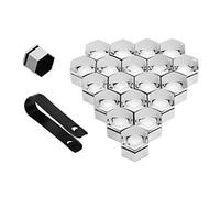 FGAITH 20pcs 17mm 19mm Cache-écrous De Boulon De Roue pour Peugeot 407 408 508 2008 3008 4008 5008, Capuchons D'éCrou De Roue, Pneu Couvercle Enjoliveurs De avec Outil De Retrai,17MM-A01