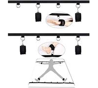 FGAITH ∫GA㏌Η • þropϟ Kit d'exercices de yoġa Ceinture de Connexion en Nylon réglable Barres d'entraînement lestées Poignets en éponge Confortables