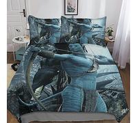 FGAITH Housse De Couette Modèle De Avatar - Parure De Lit en Microfibre avec Fermeture Éclair,Avatar Housse Couette avec Taie d'oreiller King(220x240cm)