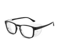 FGAQLUK Lunettes Anti-allergie Anti-pollen For Adultes, Monture Intégrale En Silicone Étendue - Lunettes Amovibles, Anti-lumière Bleue, Anti-buée Et Anti-UV (Color : Noir)