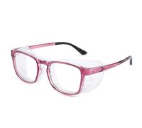 FGAQLUK Lunettes Anti-allergie Anti-pollen For Adultes, Monture Intégrale En Silicone Étendue - Lunettes Amovibles, Anti-lumière Bleue, Anti-buée Et Anti-UV (Color : Violet)