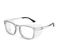 FGAQLUK Lunettes Anti-allergie Anti-Pollen for Adultes, Monture Intégrale en Silicone Étendue - Lunettes Amovibles, Anti-lumière Bleue, Anti-buée Et Anti-UV (Color : Gris)