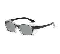 FGAQLUK Lunettes Anti-allergie Au Pollen, Lunettes De Soleil Polarisées, Anti-lumière Bleue, Anti-buée, Anti-UV, Lunettes De Protection Tridimensionnelles, Adaptées Aux Adultes Aux Yeux Sensibles(Colo