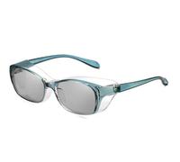 FGAQLUK Lunettes Anti-allergie Au Pollen, Lunettes De Soleil Polarisées, Lunettes Anti-buée Anti-lumière Bleue, Protection Tridimensionnelle, Adaptées Aux Personnes Ayant Les Yeux Sensibles(Color:Bleu
