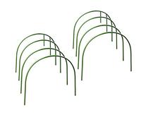 FGASAD Lot de 8 cerceaux verts pour couverture de plantes, alliage d'acier inoxydable, idéal pour le tissu de jardin, protection contre le gel, support de plantes grimpantes