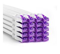 FGB Câble patch 10 Gbit/s 0,3 m x 20, câble réseau RJ45 CAT 7 - Blanc | Câble Ethernet SFTP PIMF en cuivre - 30 cm - Organisation d'armoire réseau - Câble LAN DSL court CAT7 CAT6 CAT5