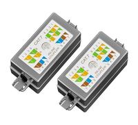 FGB LSA Lot de 2 connecteurs blindés Cat6 et Cat7 Câble PoE pour la connexion et la réparation de réseau