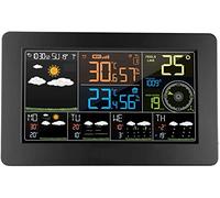 FGDFGDG Station météo Intelligente WiFi, météo intérieure extérieure sans Fil avec capteur, Station de prévision sur 5 Jours avec écran LCD Couleur, Calendrier horaire, température, humidité