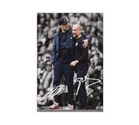 FGDHJ Jürgen Klopp, Pep Guardiola - Impression sur toile - Décoration murale pour salon, chambre à coucher - 40 x 60 cm
