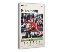 FGDHJ Poster sur toile Antoine Griezmann-3 - Décoration murale pour salon, chambre à coucher - 30 x 45 cm