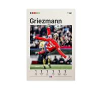 FGDHJ Poster sur toile Antoine Griezmann-3 pour décoration de chambre à coucher, bureau, chambre, cadeau 40 x 60 cm