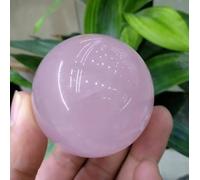 FGDIUCVN Boule De Sphère en Pierre De Quartz Rose 55-60MM,Décoration De Maison,Méditation Reiki