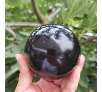 FGDIUCVN Tourmaline Noire Puissance Aura Sphère Reiki Décor Cadeaux De Décoration pour La Maison,400-450g