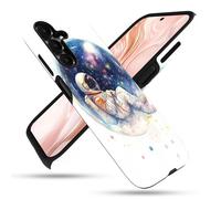 FGDRFGRW Coque conçue pour Samsung Galaxy A16 5G, coque 2 couches TPU + PC, housse de protection antichoc - Astronaute Space Planet